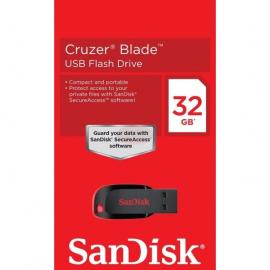 Sandisk 32GB Cruzer Blade USB Flash Drive Pen Drive فلاش ساندسك 32جيجا مناسب للكمبيوتر وتحميل كافة البيانات